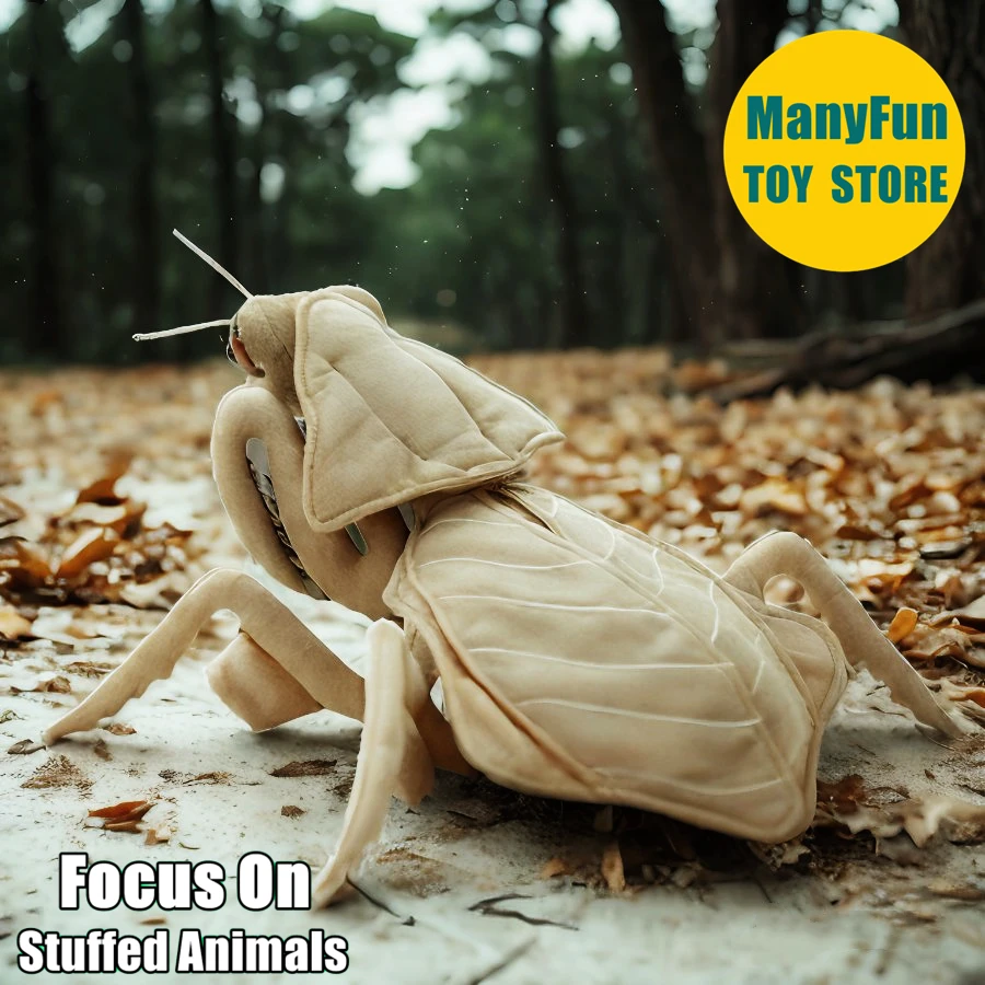 

Dead Leaf Mantis Plush Toy, Realistic Deroplatys Stuffed Animal, Lifelike Praying Mantis Plushie, Insect Mimicry Simulation Doll
