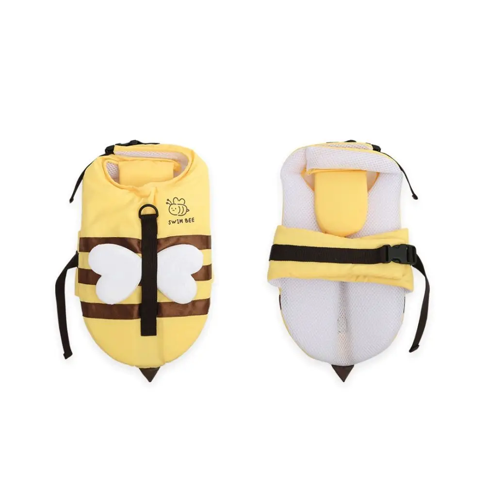 Portable Little Bee Dog Swimsuit Waterproof Breathable Puppy Life Vest Cute Dog Swimwear