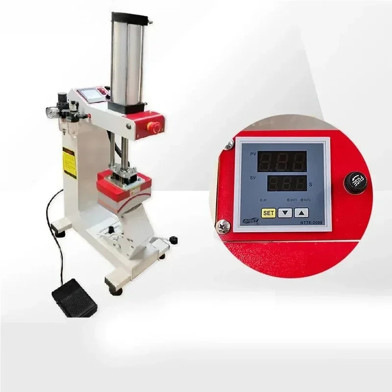 

Anti-Discoloration Single Station Hot Labeling Machine Automatic Heat Press Machine 10x10 Pneumatic Printing Pattern Equipment