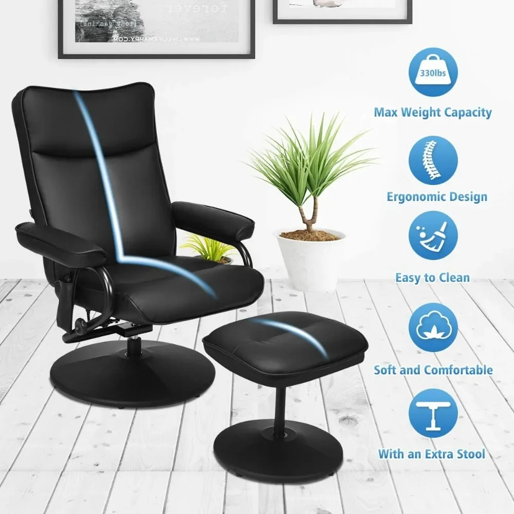 Pedicure Chairs，Electric Massage Faux Leather Rotary Remote Control, Ultra Stretchable Soft Cushion Seat Pedicure Chairs