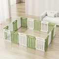 green and white