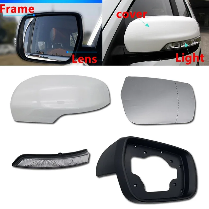 

Car Rearview Mirror Cover Frame Heated Glass Lens Turn Signal Light Lamp Indicator Blinker For Changan CX70 CX-70 2016 2017