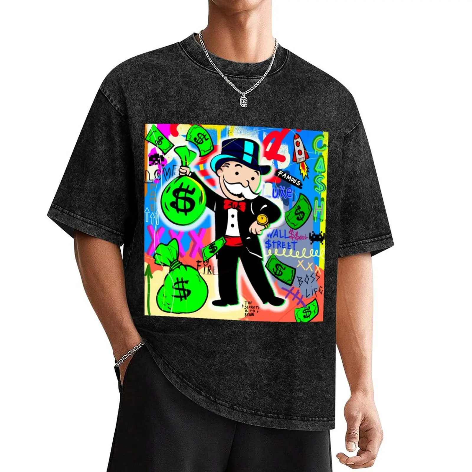 

Time is Money Monopoly Man T-Shirt boys animal print anime shirt clothing for men