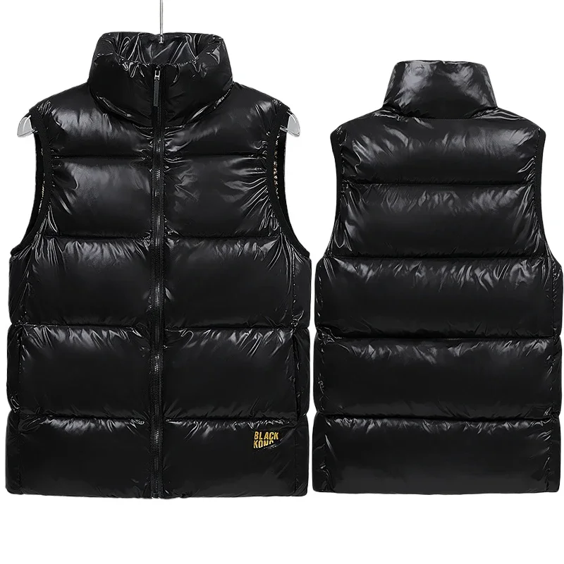 

Winter Puffer Vest Windproof Sleeveless Jacket Parkas Women Vest Jackets Male Casual Thick Warm Cotton Padded Waistcoat Men