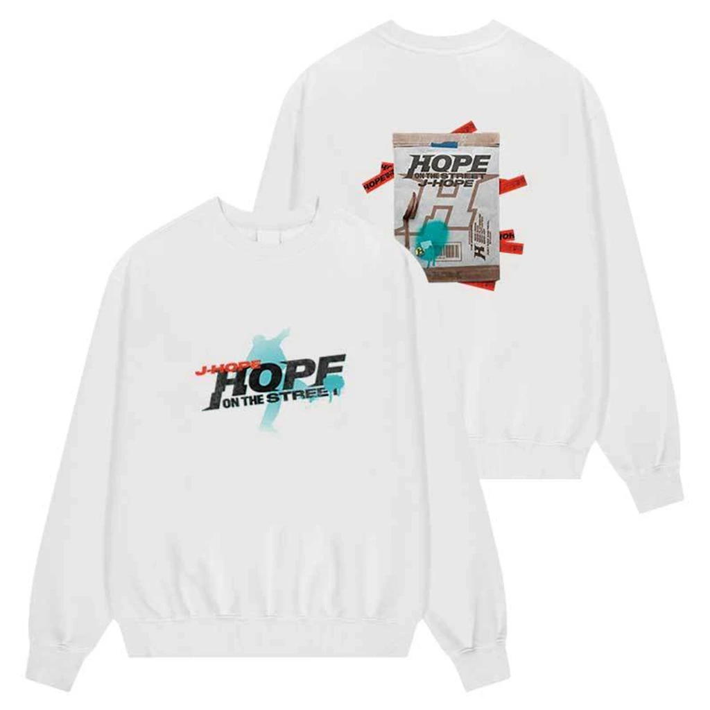 Álbum ESPERANÇA NA RUA JJ-HOPE Peripheral Same Hoodies, Y2K Camisa com capuz, Roupas Femininas, Pulôver solto, Cardigan Sweatshirts