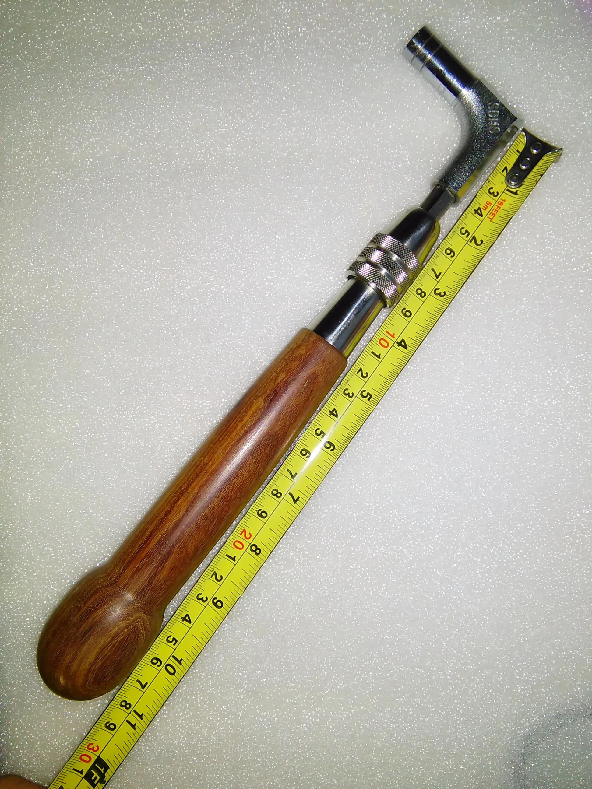 1 PC Big Rosewood Ball Handle Piano Turning Hammer with Tip size 2# Piano Luthier Tool Telescoping Type 5001#