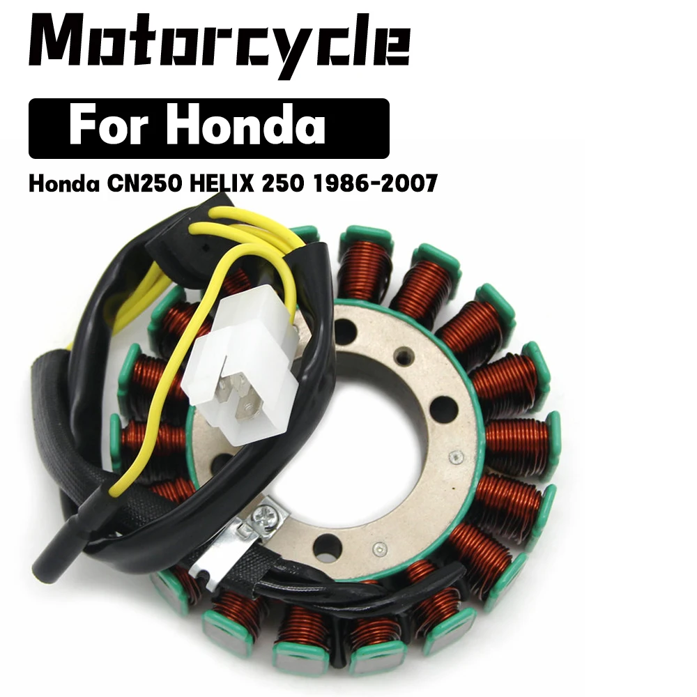 Генератор зажигания мотоцикла, электрический статор, катушка для Honda CN250 CF250 HELIX 250 250cc, скутер, мопед, 18-полюсный, 3-фазные детали постоянного тока