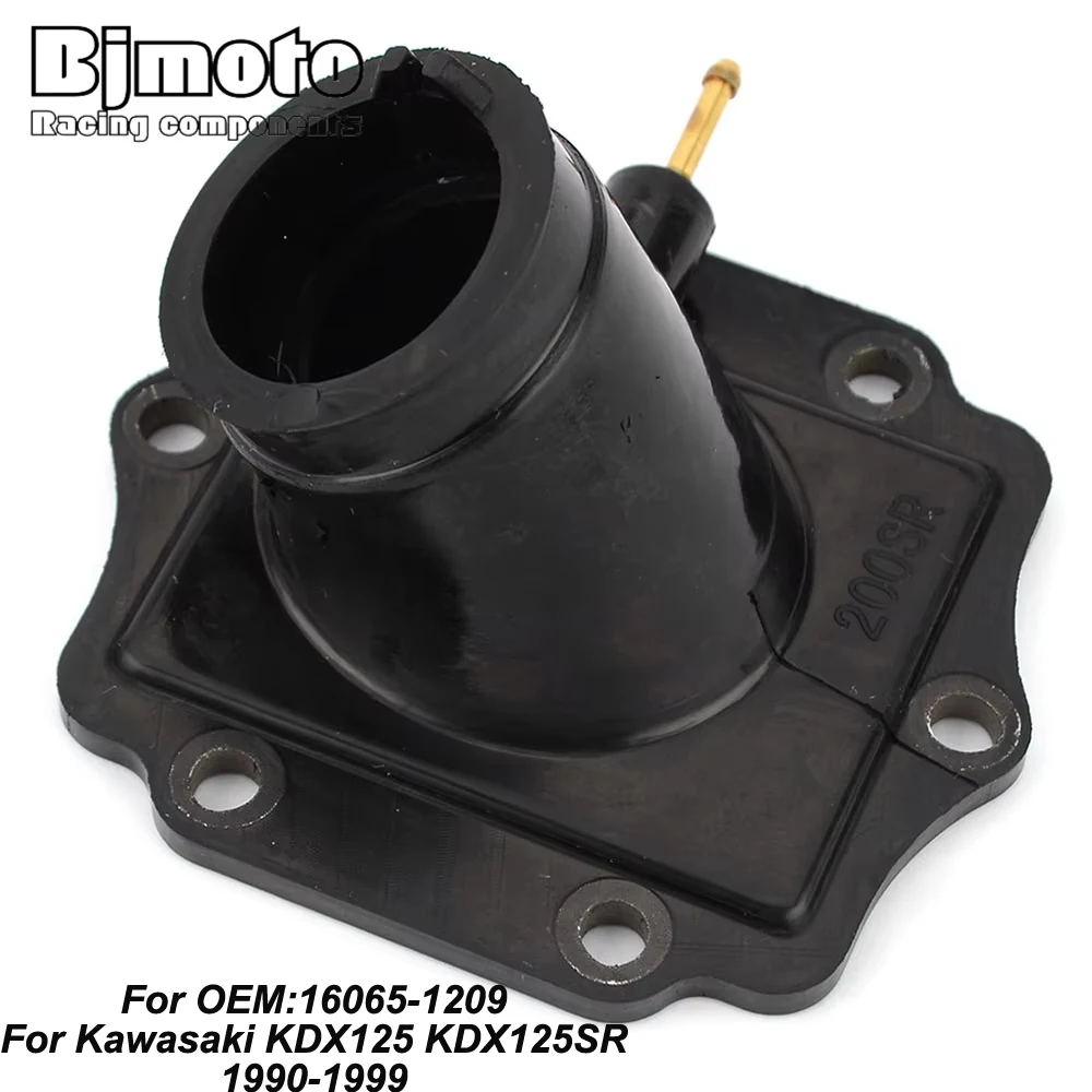 

16065-1209 Motorcycle Carburetor Interface Adapter Intake Manifold For Kawasaki KDX125 KDX125SR 1990-1999 KDX 125 SR KDX125-A1