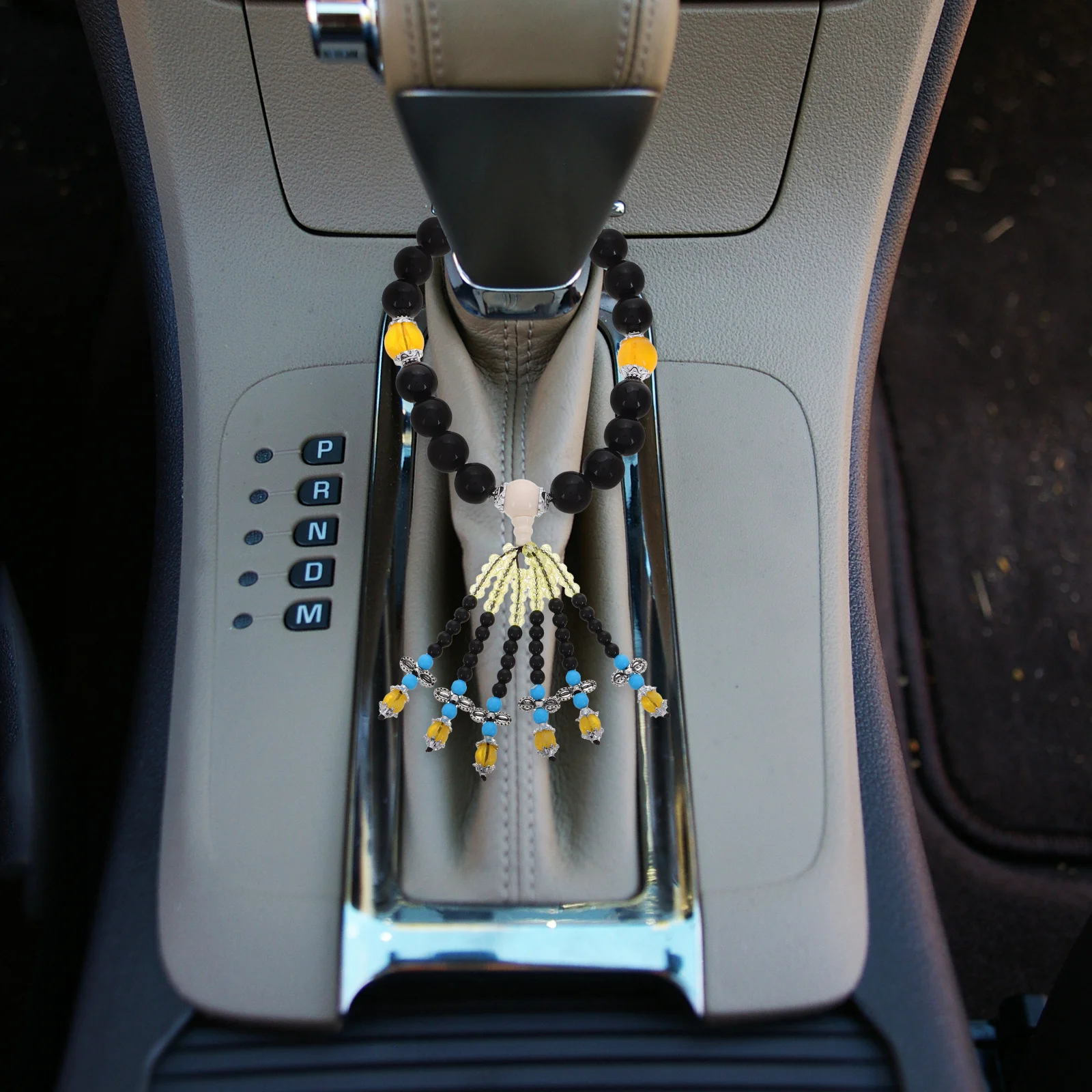 

Car Hanging Accessories 1.6 Cm Black Pendant For Rear View Mirror Car Interior Decoration Good Luck Charm Durable Crystal