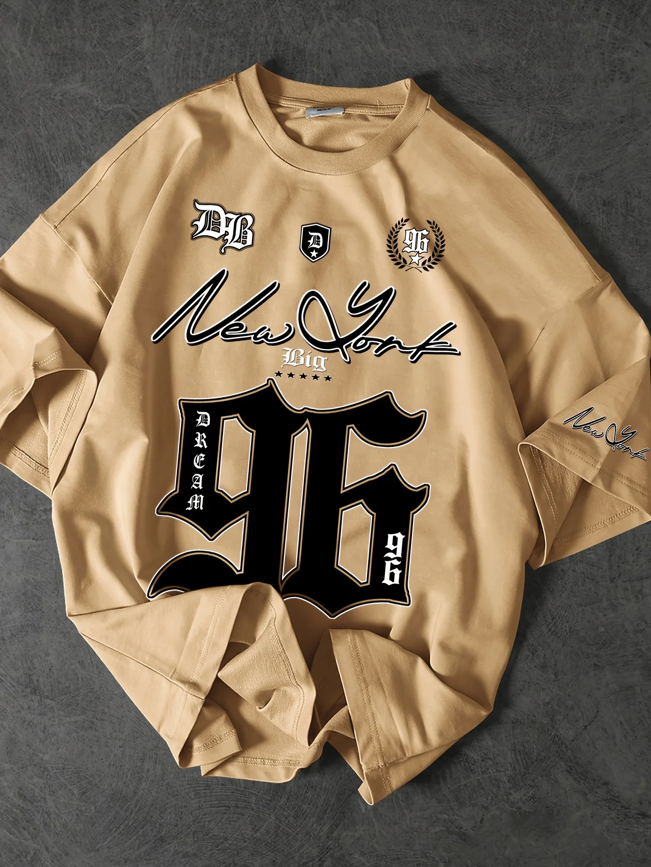 Summer 2025 New Men's T-shirt 96 printed digital baseball jacket casual sports polyester men's T-shirt image 3