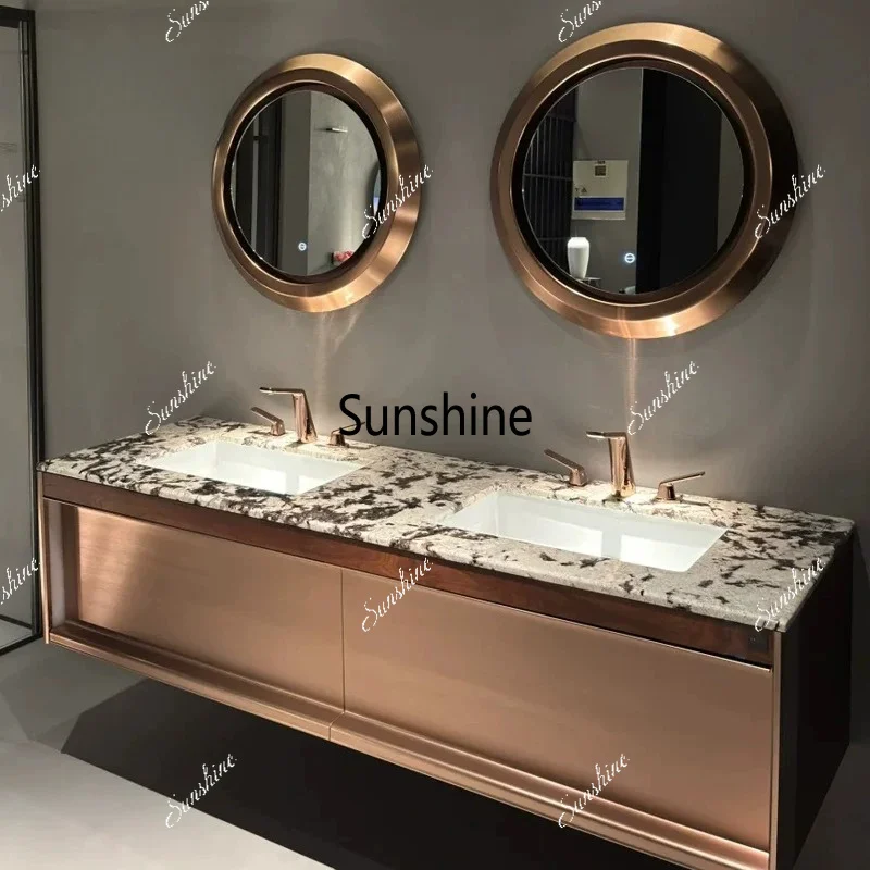 Bathroom, toilet, under-counter seamless basin, washstand cabinet, small apartment, simple