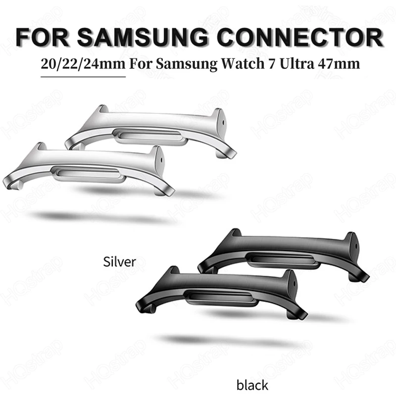 

2 шт. разъем из нержавеющей стали для Samsung Galaxy Watch 7 Ultra 47 мм ремешок для часов адаптер для 20 мм 22 мм 24 мм аксессуары