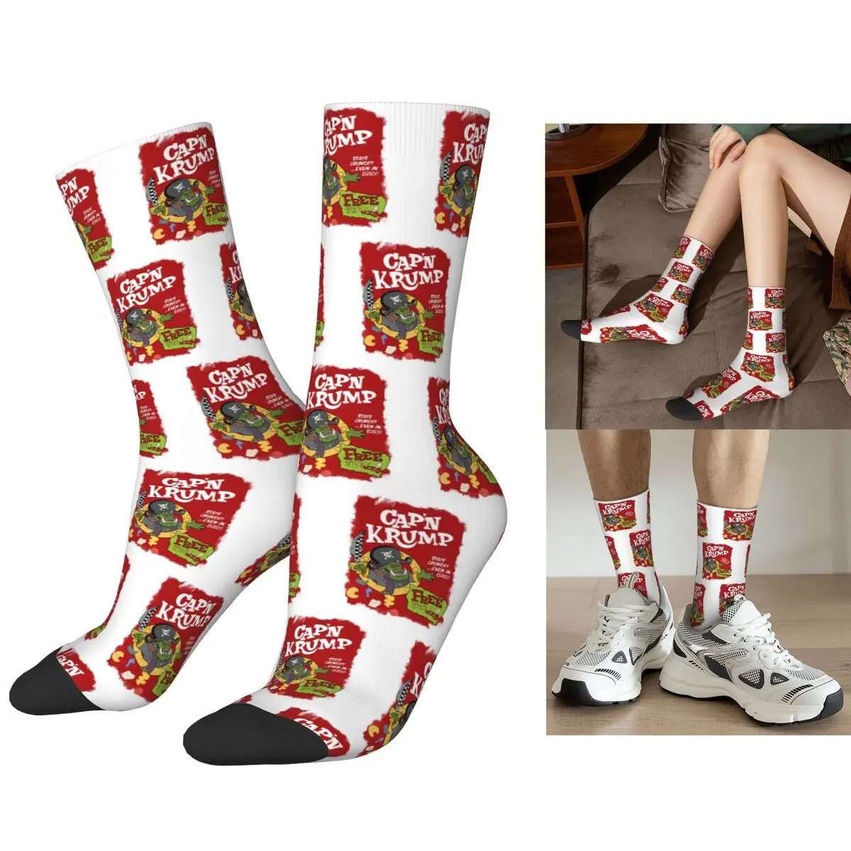 

Носки Warhammer Cap’n Krump, супер мягкие чулки в стиле Харадзюку, всесезонные длинные носки, аксессуары для подарка на день рождения унисекс