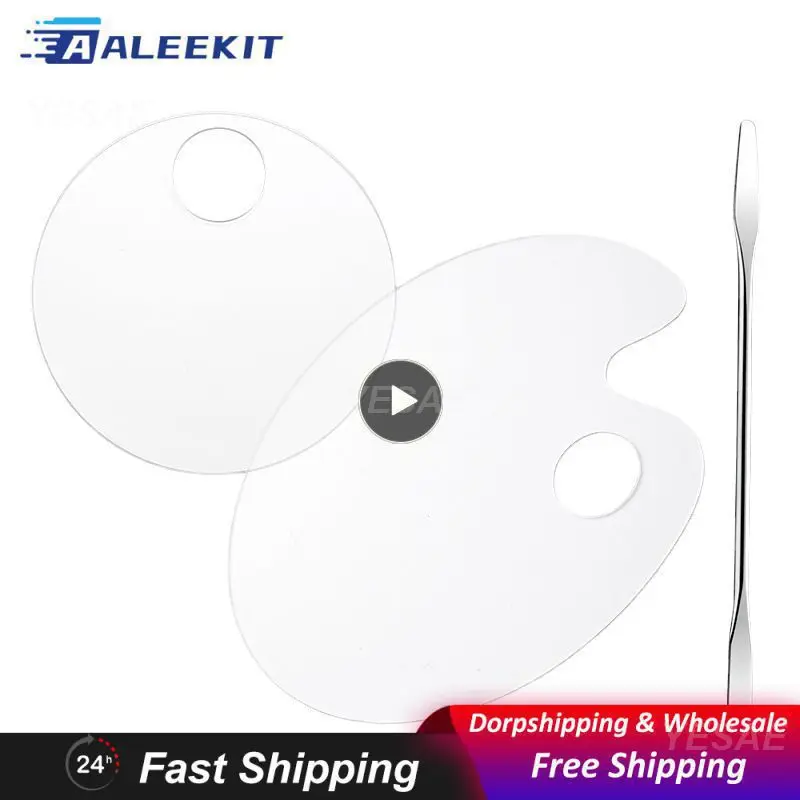 Painting Nail Suit Convenient Easy To Clean Smooth Transparent Nail Art Tools Acrylic Palette Easy To Wipe Multipurpose Economic
