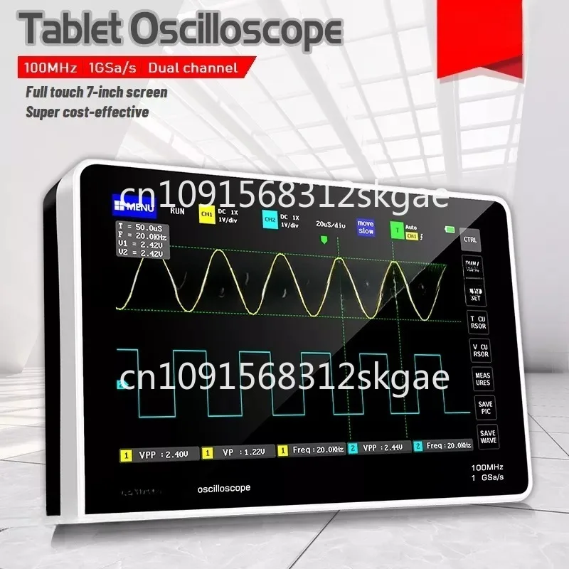 1013D Digital Tablet Oscilloscope Dual Channel 100M