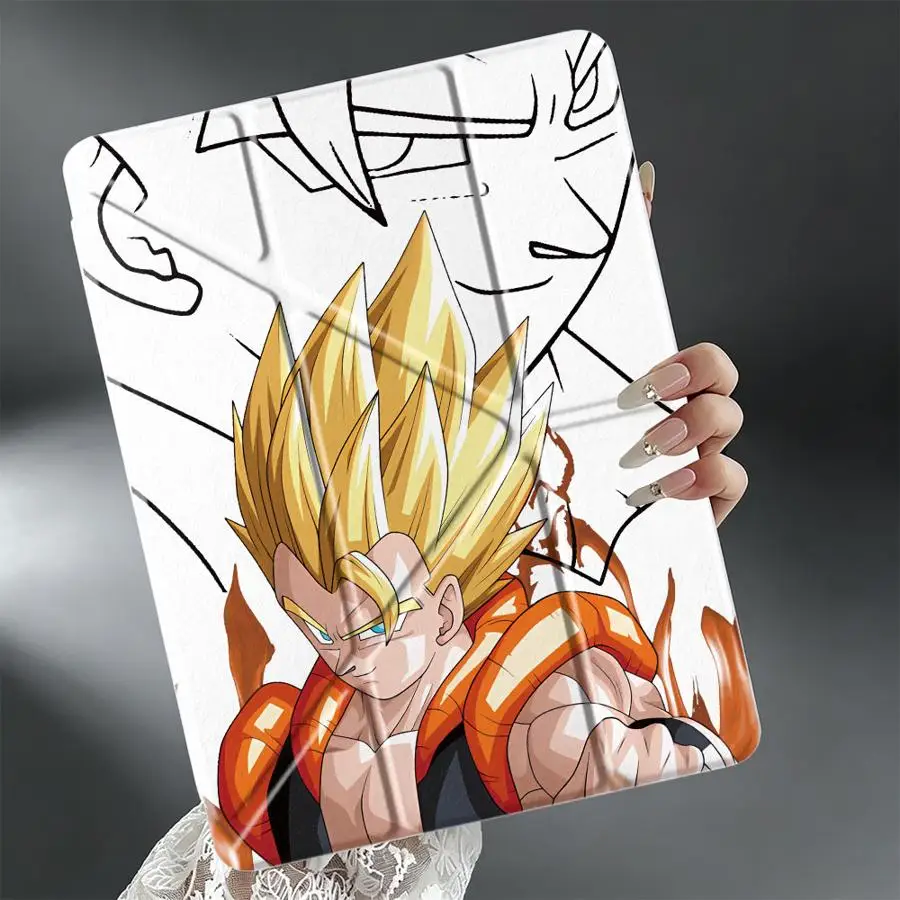 With Pen Slot Cover Tablet Case For Samsung Galaxy Tab S9 Plus S7 FE A9 Plus A11 S10 Lite A8 S8 Dragon Ball Goku 5