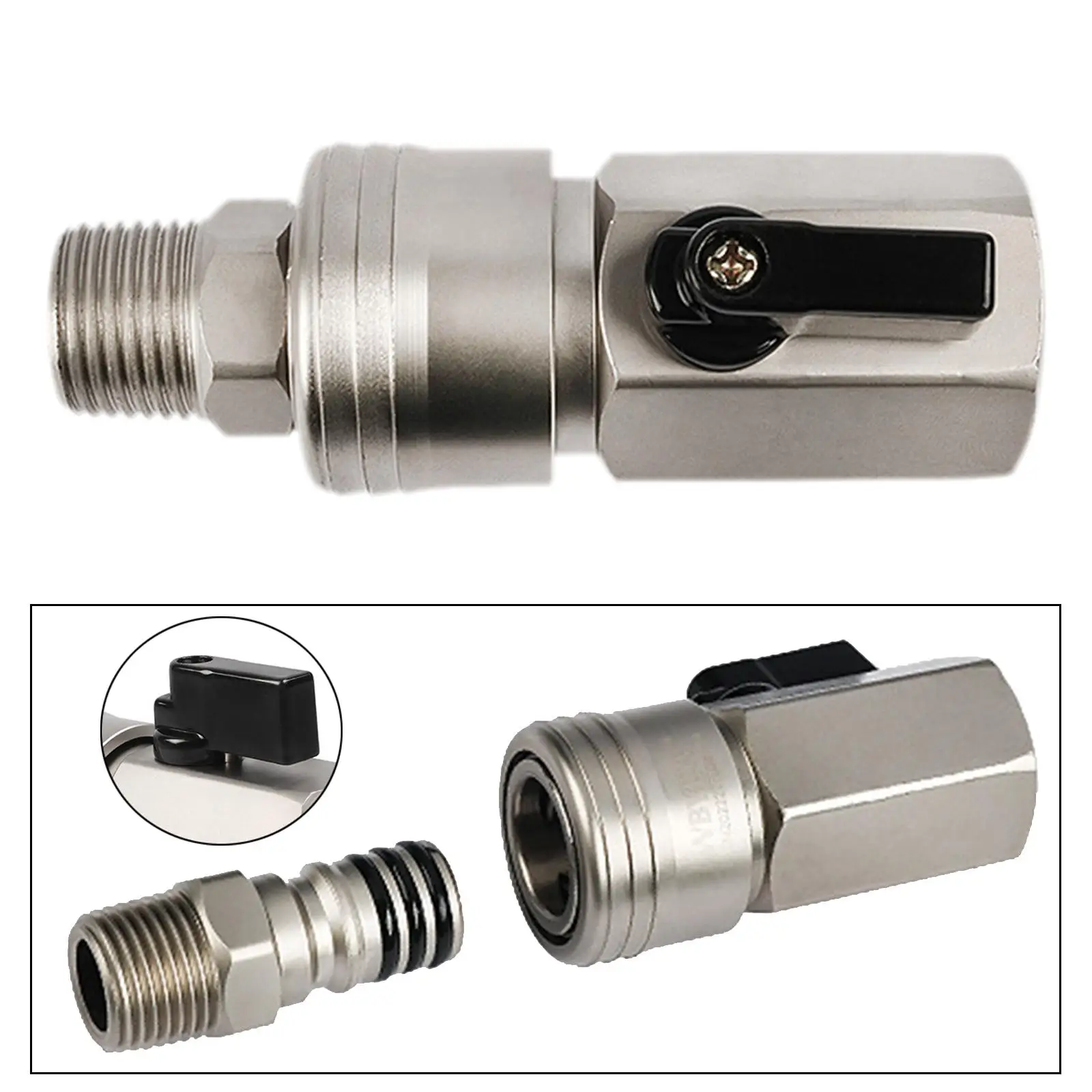 Pneumatic Wrench Quick Connector Sturdy Wear Resistant Easy to Install Air Impact Wrench Quick Connector for Automobile Repair