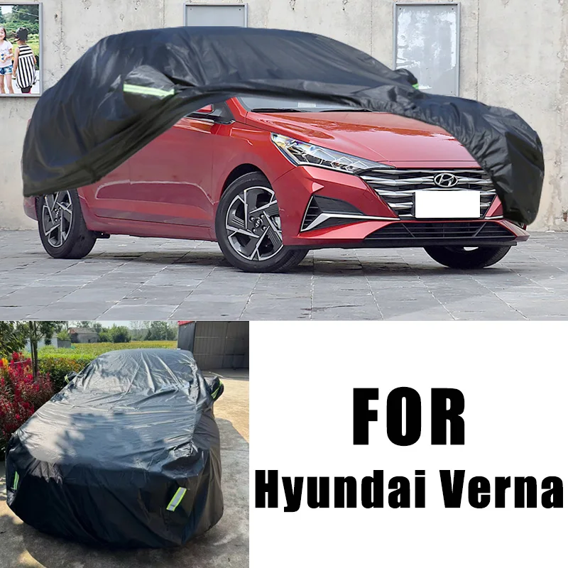 

For Hyundai Verna All-Weather Car Covers 6-in-1 Waterproof Dustproof UV Proof Snowproof Scratch Resistant Protection