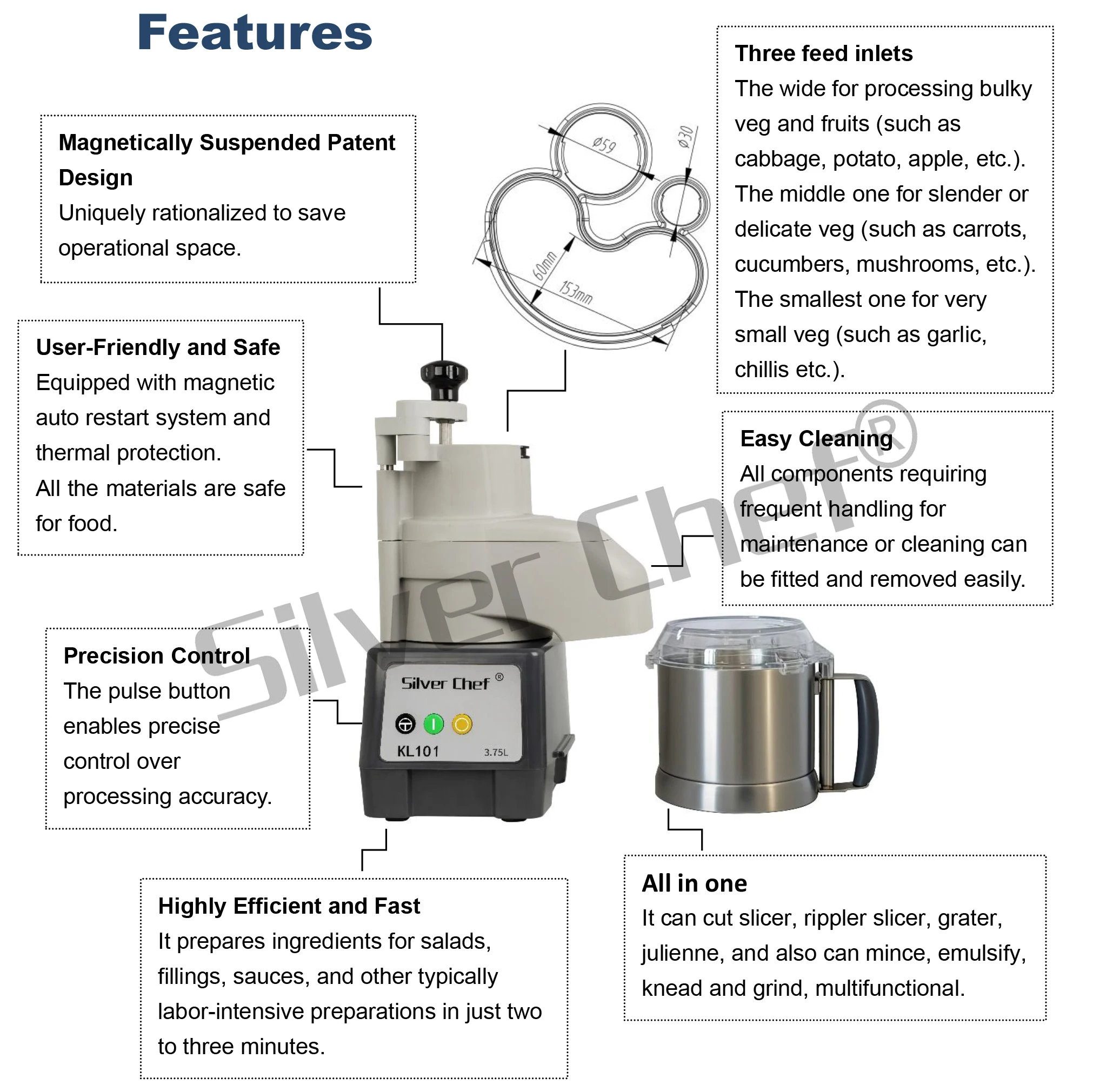 Multifunctionele Fruit Groentesnijder Cutter Grind Chop Keukenmachine Machine