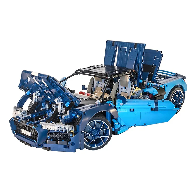 Novo MOC-63528 técnico super carro esportivo r8 spyder 42083 b modelo bloco de construção tijolos quebra-cabeça brinquedos diy presentes natal para crianças