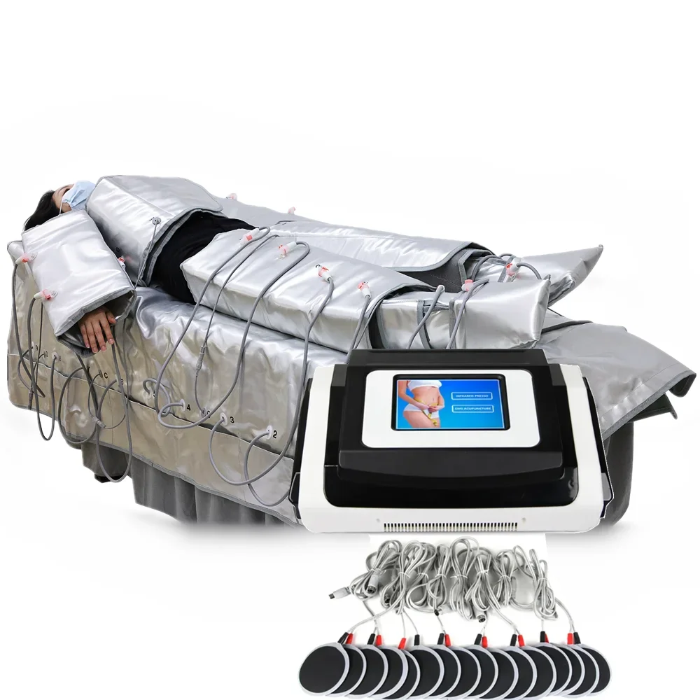 

3IN1 Far Infra* red+EMS+PRESSURE Body Legs Pressotherapie Air Pressure Presoterapia Lymphatic Drainage Machine