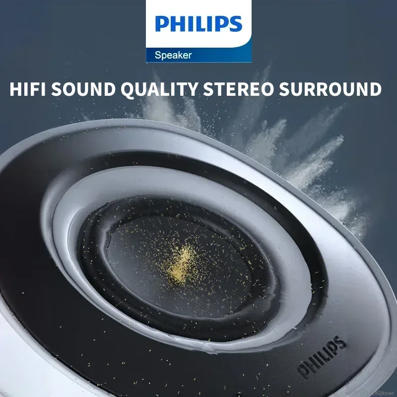 New Philips SPA2201 Portable Speaker HiFi Stereo Bass Wireless Bluetooth Voice Box indoor Party Music Player PC Wired Connection