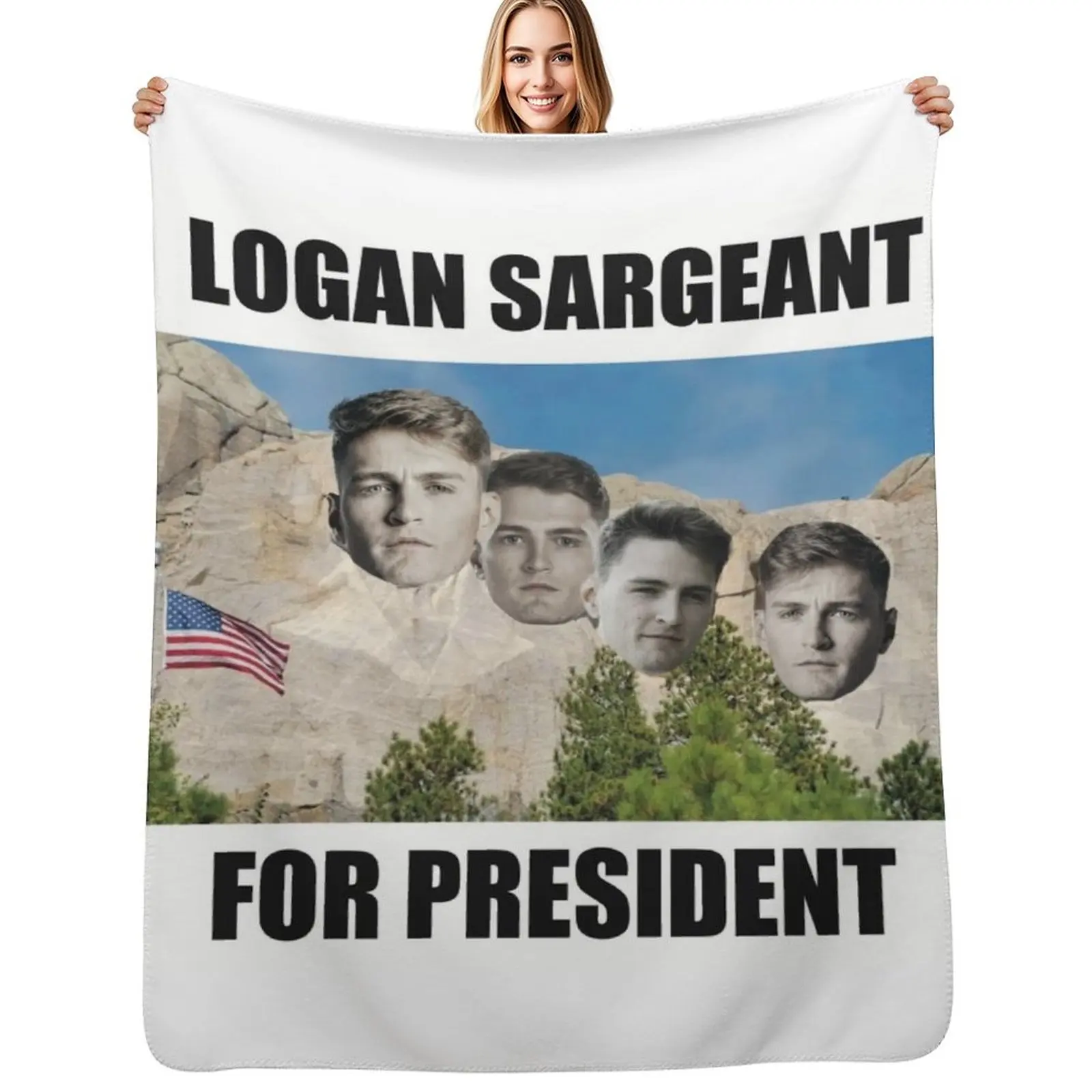 f1-driver-logan-sargeant-para-presidente-on-mount-rushmore-lance-cobertor-luxo-st-gigante-sofa-decorativo-cobertores