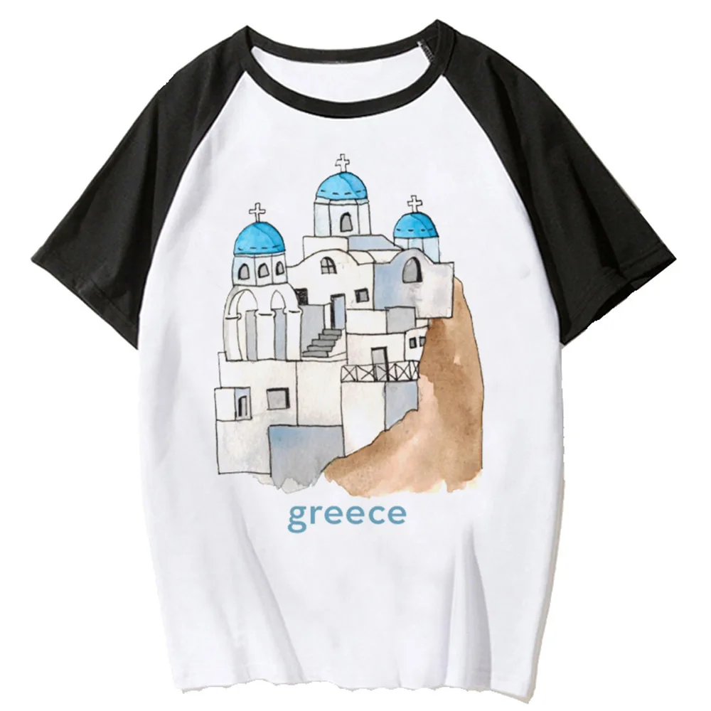 Greece Tee women comic Tee girl anime designer streetwear clothes