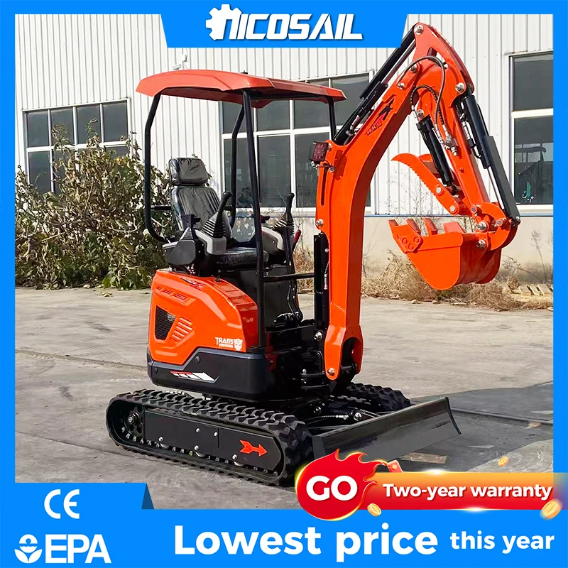 

Nicosail 1.8 Ton Mini Excavator OKW18 Diesel Multi Function Mini Excavator With Swing Boom