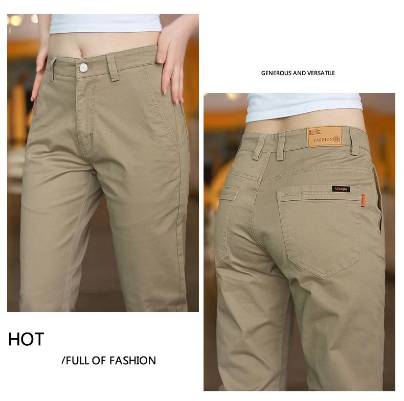 2026 Frühling Herbst Baumwoll-Herrenhose Trendige Vielseitige Elastische Leichte Business-Hose Formelle Schlanke Gerade Hose – Detail 13