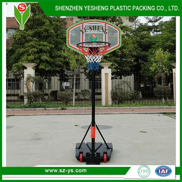 Supporto da basket per esterni e interni regolabile mobile portatile in plastica