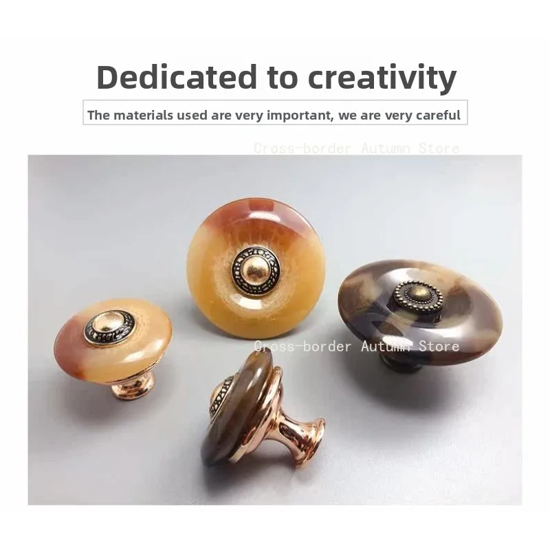 Cabinet door handle, exquisite European and American style drawer cabinet door surface mounted single hole 30~ 50mm handle