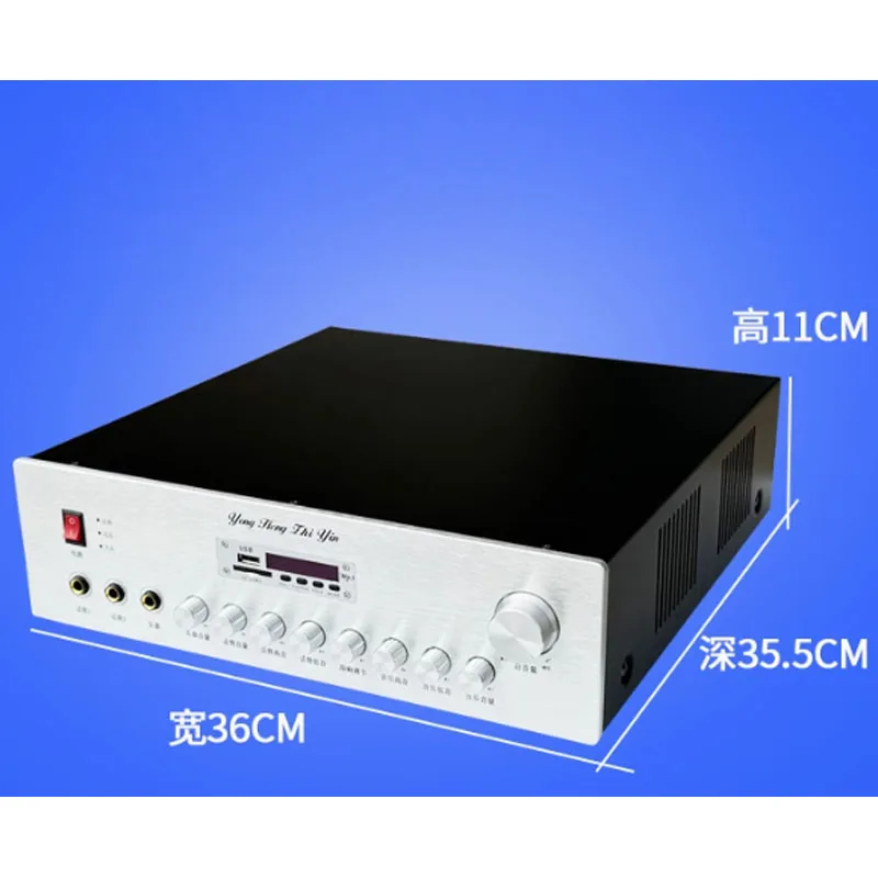 AIYIMA SMSL 1200 Вт 12 В аккумулятор 220 В домашний уличный усилитель двойного назначения караоке Bluetooth SD-карта USB воспроизведение HIFI усилитель аудио