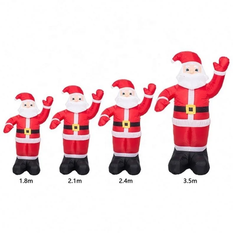 

Advertising 2.4m Inflatable Santa Claus with LED Lights Outdoor Christmas Decoration & Blower