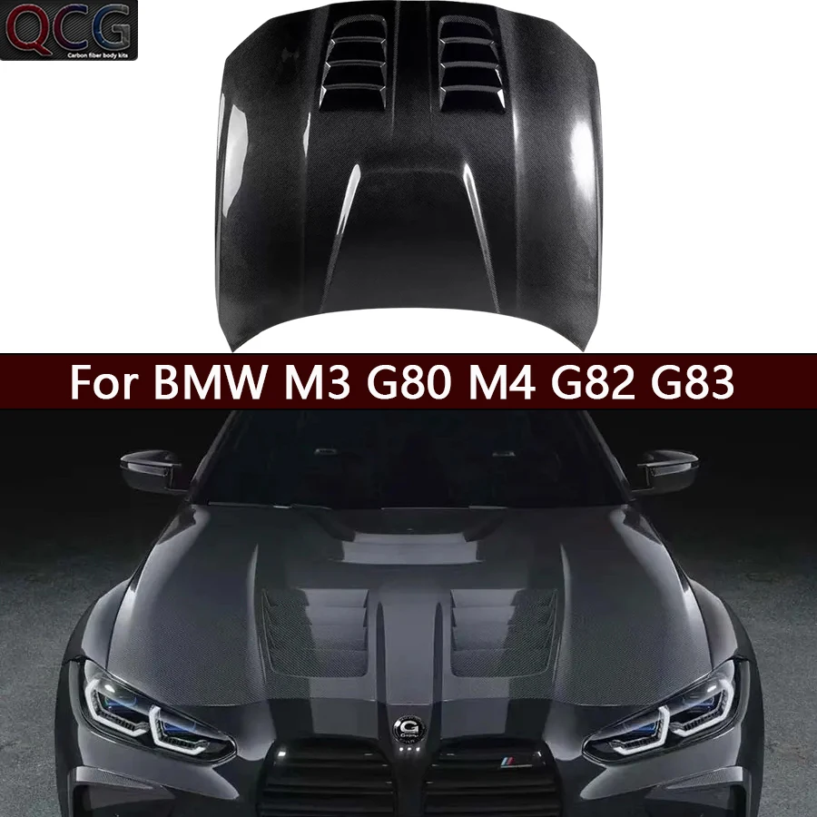 

For BMW M3 G80 M4 G82 G83 Carbon Fiber Hood Engine Cover Hood Car Headliner P Style Car Accessories Upgrade body kit