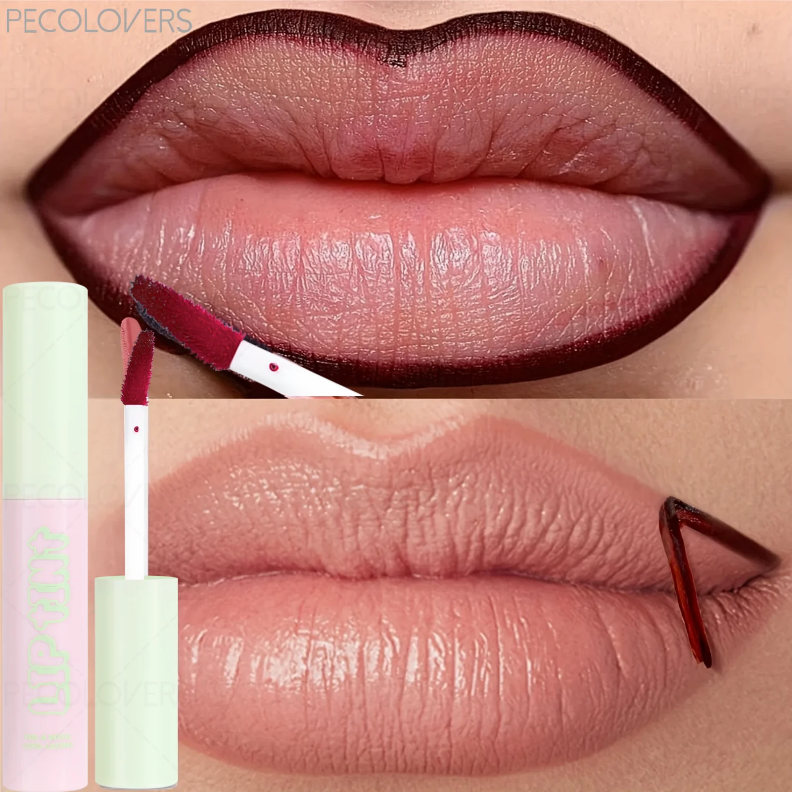 1 szt. Interesujący błyszczyk do ust typu peel-off, długotrwały i naturalny makijaż ust, szminka do zdejmowania, makijaż ust