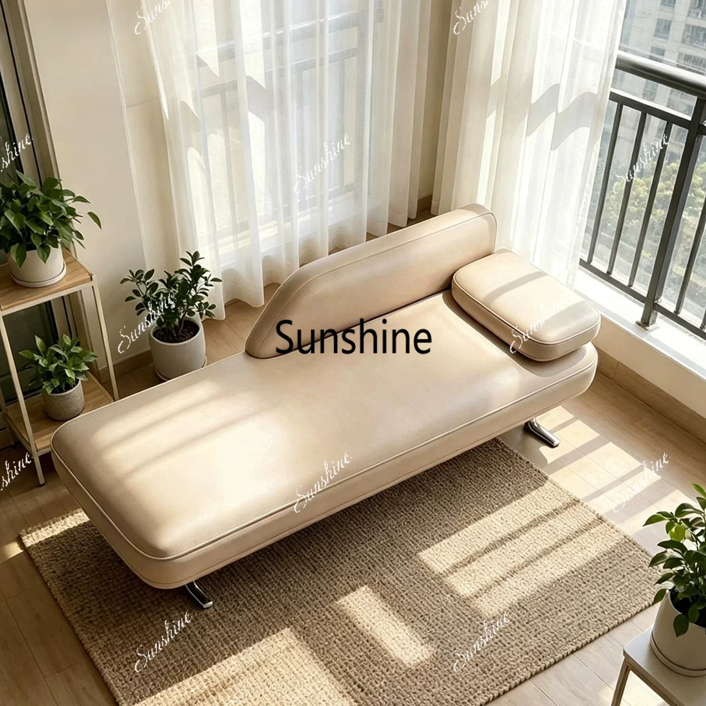 Modern simple bedroom sofa living room leisure recliner minimalist sofaTJ