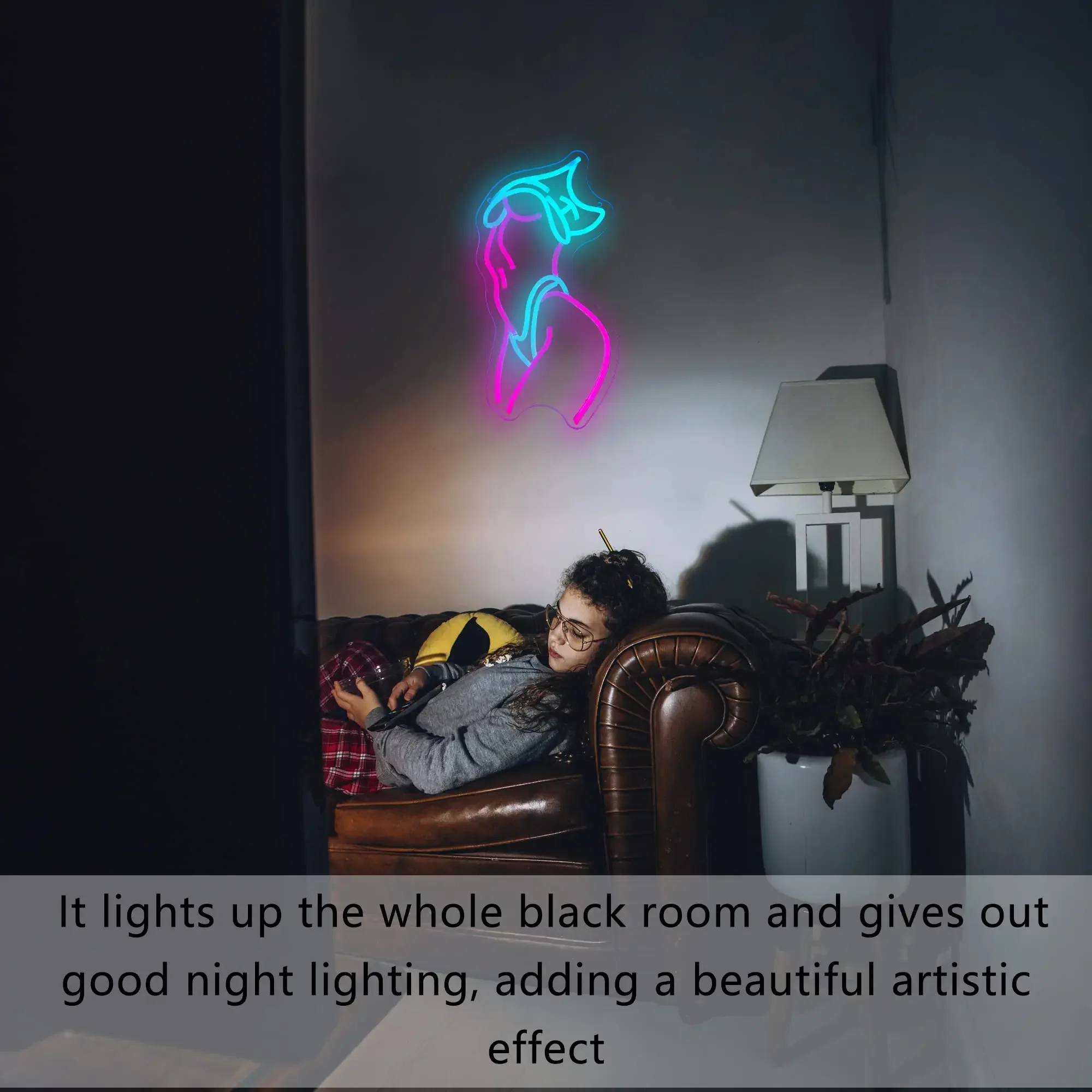 مثير سيدة النيون تسجيل LED ضوء النيون USB عكس الضوء لغرفة النوم غرفة المعيشة بار غرفة اللعبة رجل كهف حفلة جدار ديكور هدية للعائلة