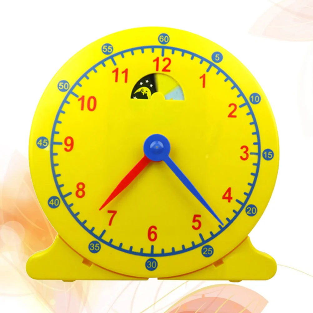 Moule d'outil d'apprentissage de l'horloge, 1 pièce, éducatif pour enfants, forme colorée, aide à l'apprentissage, décoration de maison, horloge murale