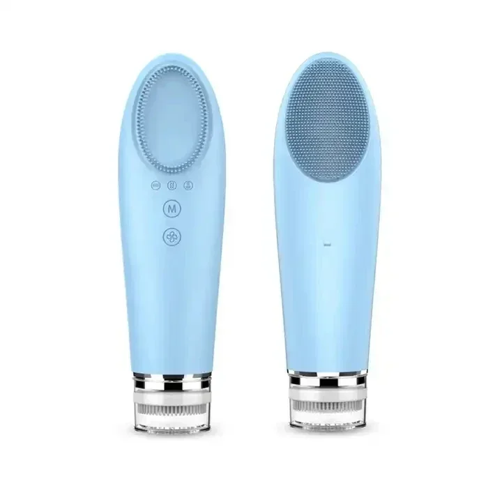4 in 1 Ultrasonics Face Pore Cleansings Device Facial Cleaner Silicones Face Cleansing Brush Set/Sonic Facial Cleansing Brush