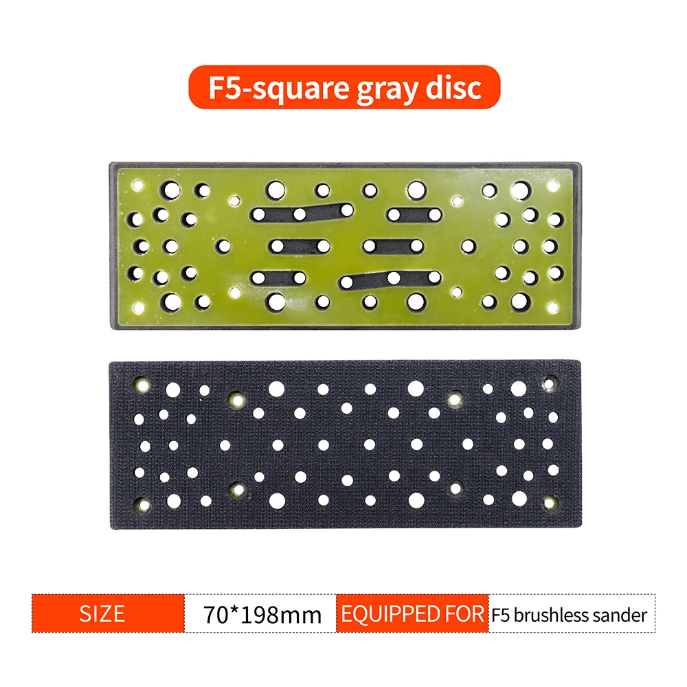70x198mm OEM Rectangle Abrasive Pad with Long Hook and Loop Replacement for Electric Random Orbital Sander