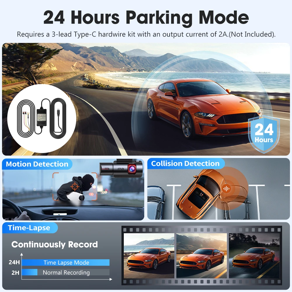 BEPOCAM 3 Channel Dash Cam 4K+1K+2K Built-In GPS 5GhzWifi 170FOV 3.19\