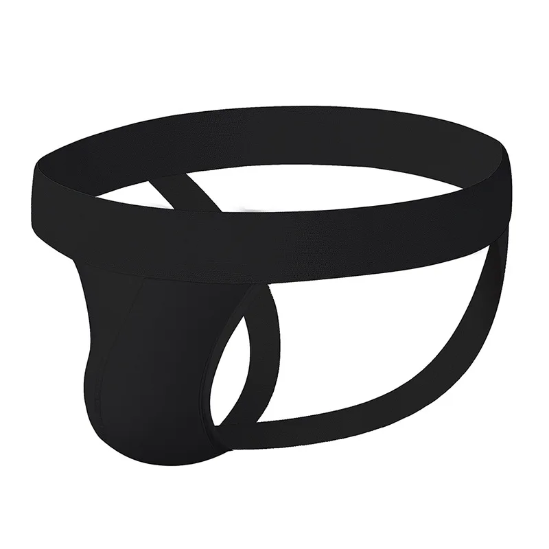 Mens Cotton Sexy Thong Hollow Out Erotic Double Thong Jockstrap Mid Waist Butt Lifter Breathable Underwear Lingerie