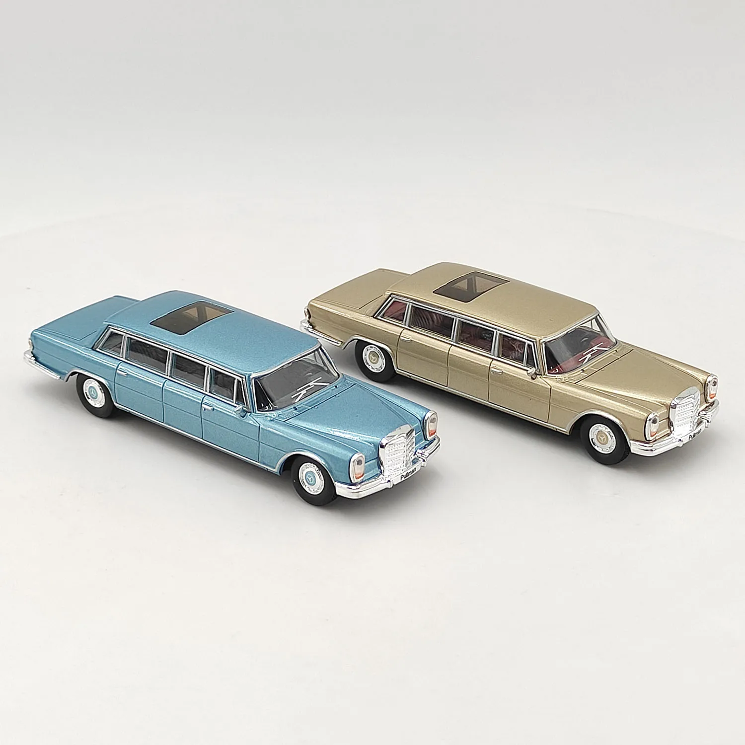 Moulé sous pression DCT 1:64 échelle Benz Pullman édition étendue W100 600 LWB GCD modèle de voiture en alliage jouet à collectionner cadeau affichage Souvenir