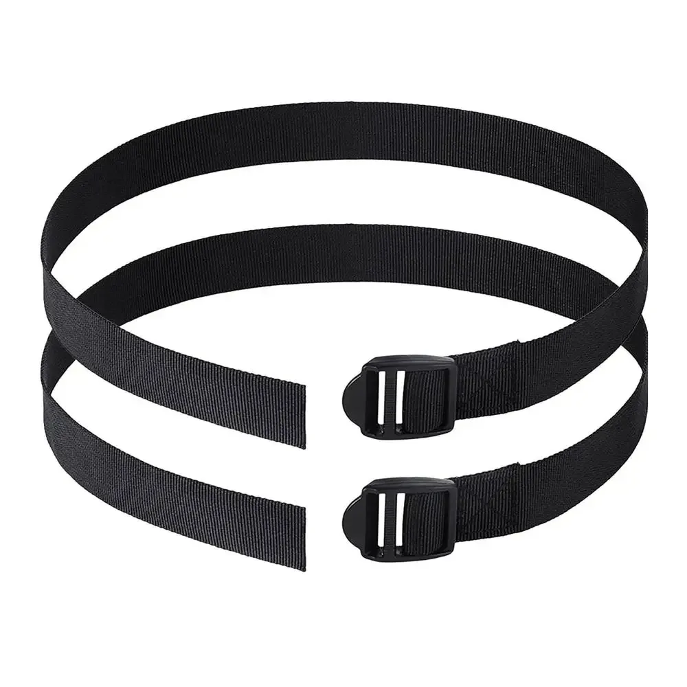 2Pcs Adjustable Nylon Rowing Machine Foot Straps Replacement Pedal Belts for Gym Workout Fitness Exercise Equipment