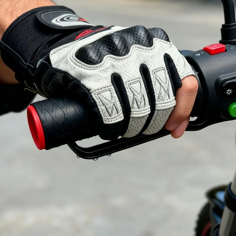 العالمي للدراجات النارية سيليكون المقود كم عدم الانزلاق سيليكون دراجة نارية تعديل ركوب والعتاد الغطاء الواقي 1/2 قطعة