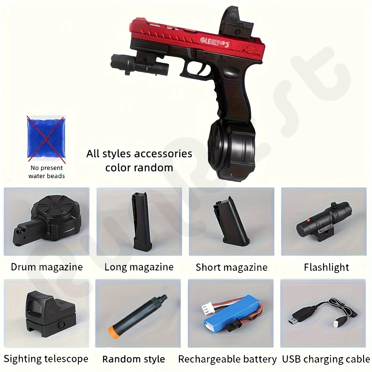 Pistola Blaster eléctrica de alta Orbeez, juguete fresco de rendimiento, Bola de salpicaduras recargable, juguetes para exteriores