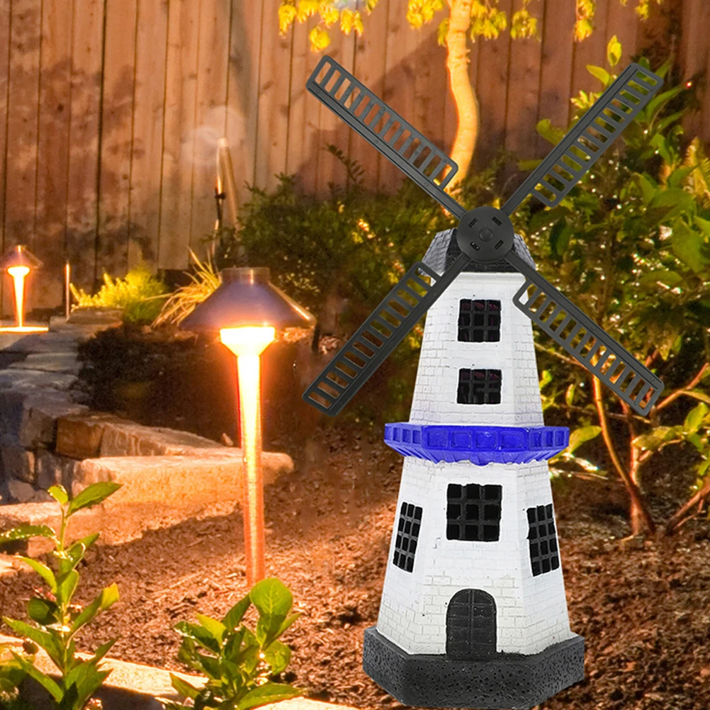

4Pcs Resin Solar Windmill Blades Accessories Waterproof Outdoor Garden Yard Decor Plastic Windmill Parts Replacement