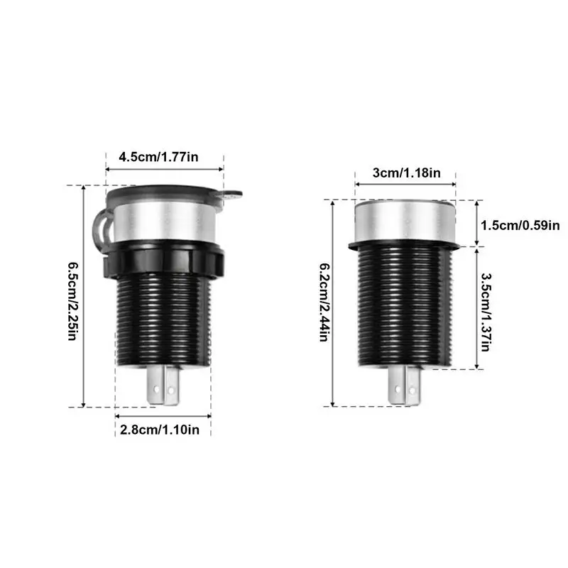 USB Car Charger Fst Charging PD Quick Charge 3.0 USB C Car Phone Charger Adapter Protection Functions Phone 13 12 Xaomi Smsung