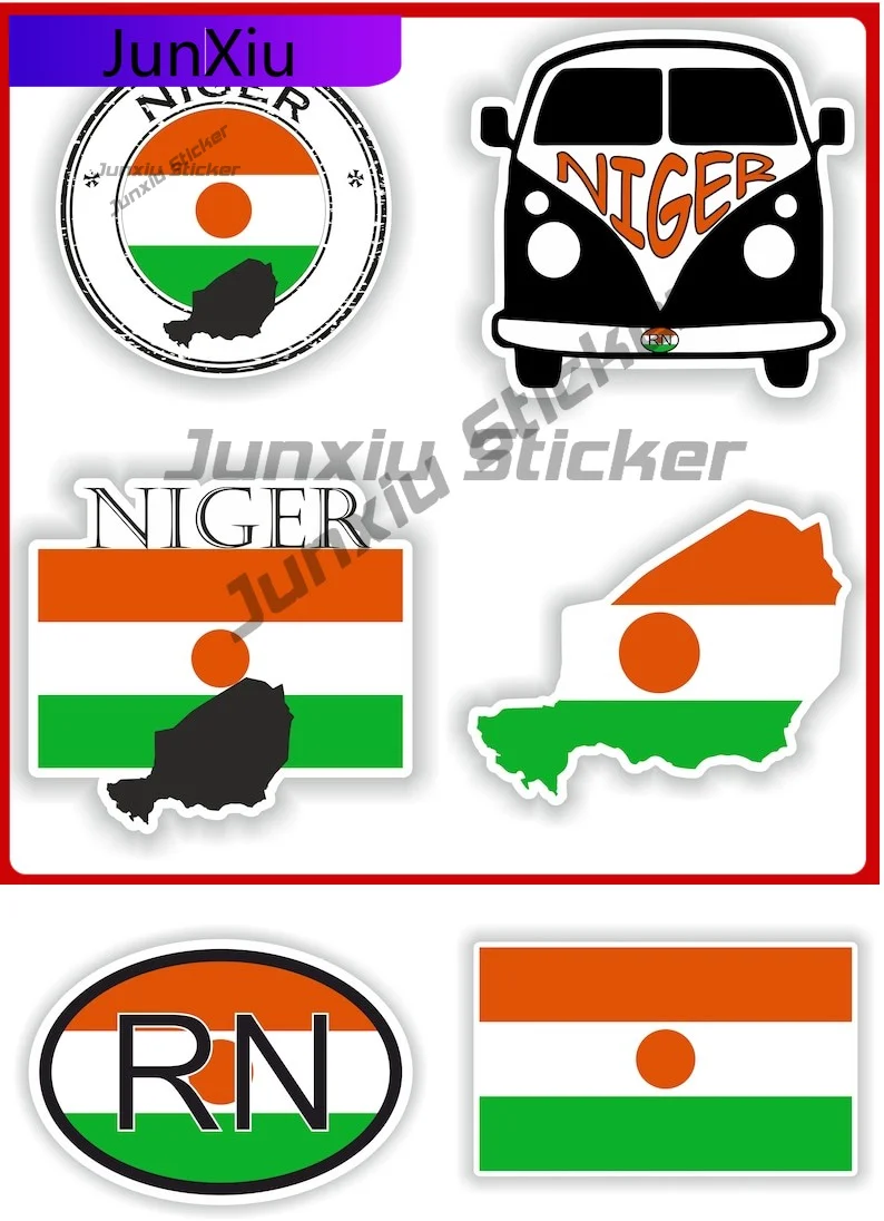 

Niger Flag Vinyl Decals A Set Of Six Pieces Stickers Diy Can Bottle Waterproof Decals For Cars Camping Sticker X 500 Motorcycle